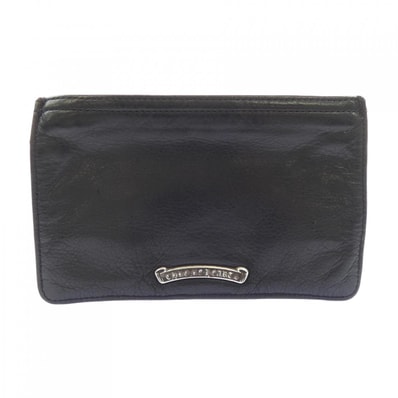 Chrome Hearts Zipper Change Purse #2 Heavy Leather "Black"