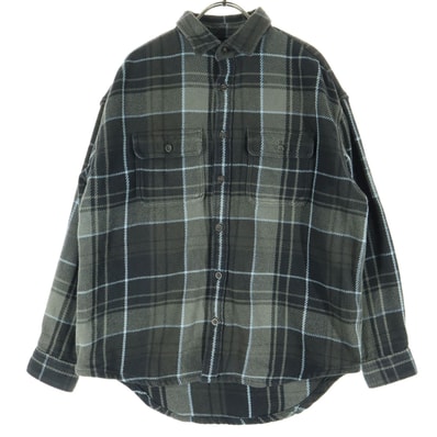 美品 GAP ギャップ チェック柄 長袖 ジャケット XS グレー系 The Big shirts