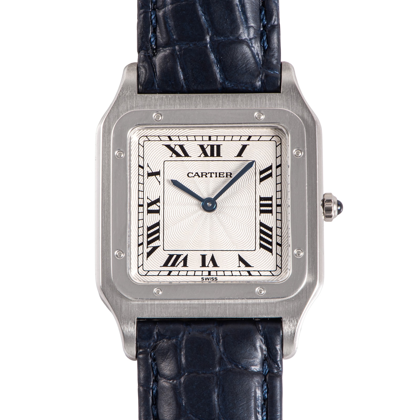 Cartier カルティエ サントス デュモン LM W1509051 Pt950 1970年代 WG製Dバックル プラチナ【中古】