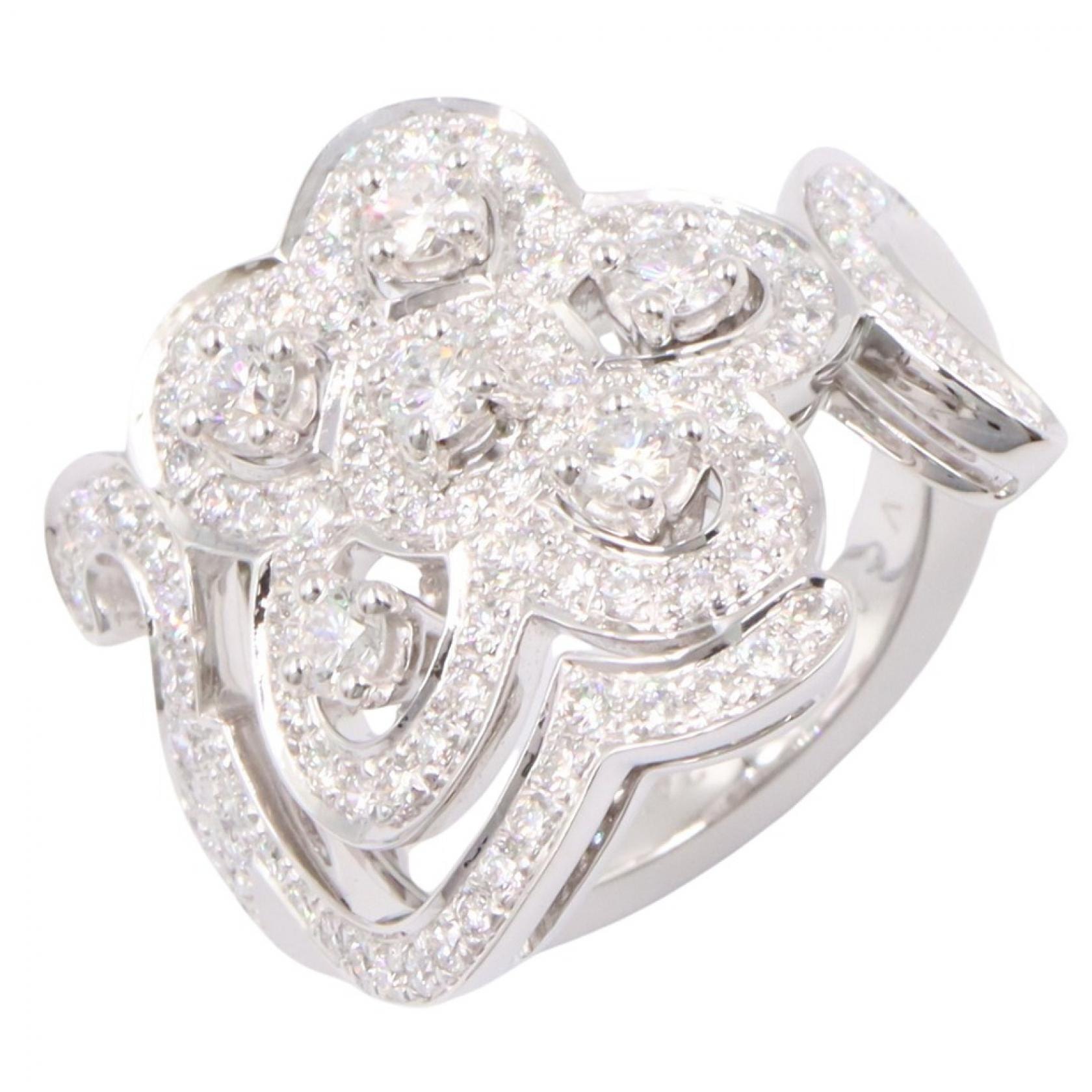ヴァンクリーフ&アーペル Van Cleef & Arpels ダンテル ダイヤ リング リング・指輪 ジュエリー K18WG(ホワイトゴールド) ダイヤモンド レディース シルバー系 / クリア系 【中古】