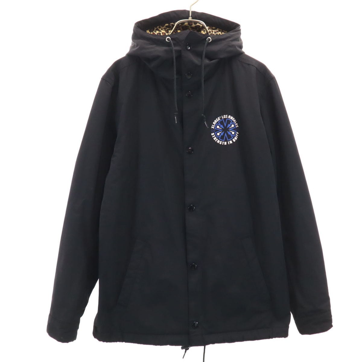 XLARGE エクストララージ フーディー コーチジャケット S ブラック