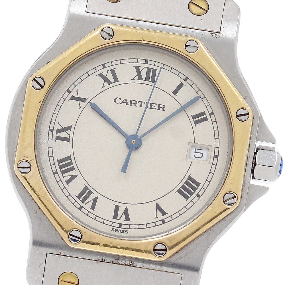 カルティエ サントスオクタゴン LM W2001583 メンズ 【中古】