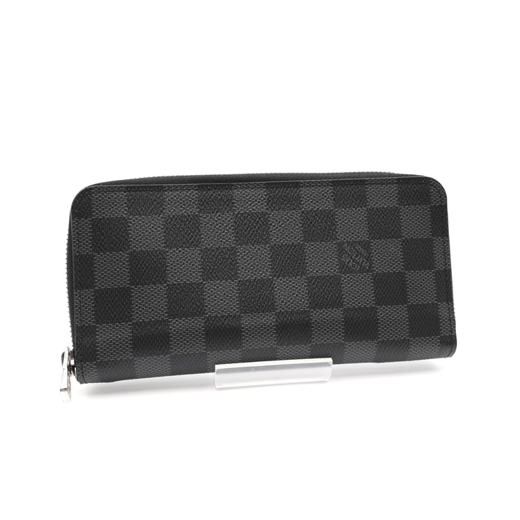 LOUIS VUITTON(ルイ・ヴィトン)ジッピー・ウォレット ヴェルティカル 長財布 ダミエ・グラフィット ブラック シルバー金具 メンズ【中古】