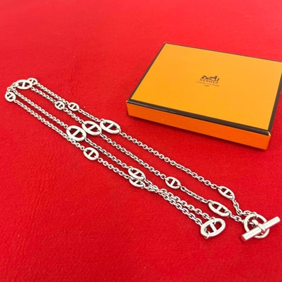 HERMES エルメス シェーヌダンクル ファランドール ネックレス シルバー925 ネックレス シルバー
32429