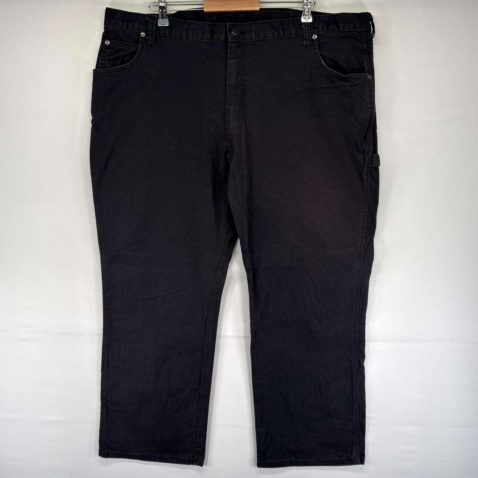 古着 ディッキーズ Dickies ダック パンツ ジッパーフライ ハンマーループ 大きいサイズ ペインター W44 L30 ブラック系 メンズ
