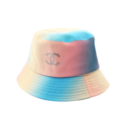 シャネル CHANEL ココマーク グラデーション バケット ハット 帽子 コットン / ビスコース レディース マルチカラー AA9701B15074 【中古】