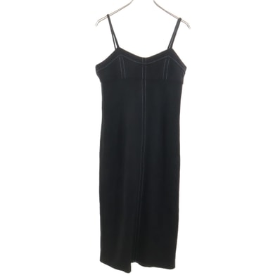 ZARA ザラ フェイクスエード キャミワンピース M ブラック