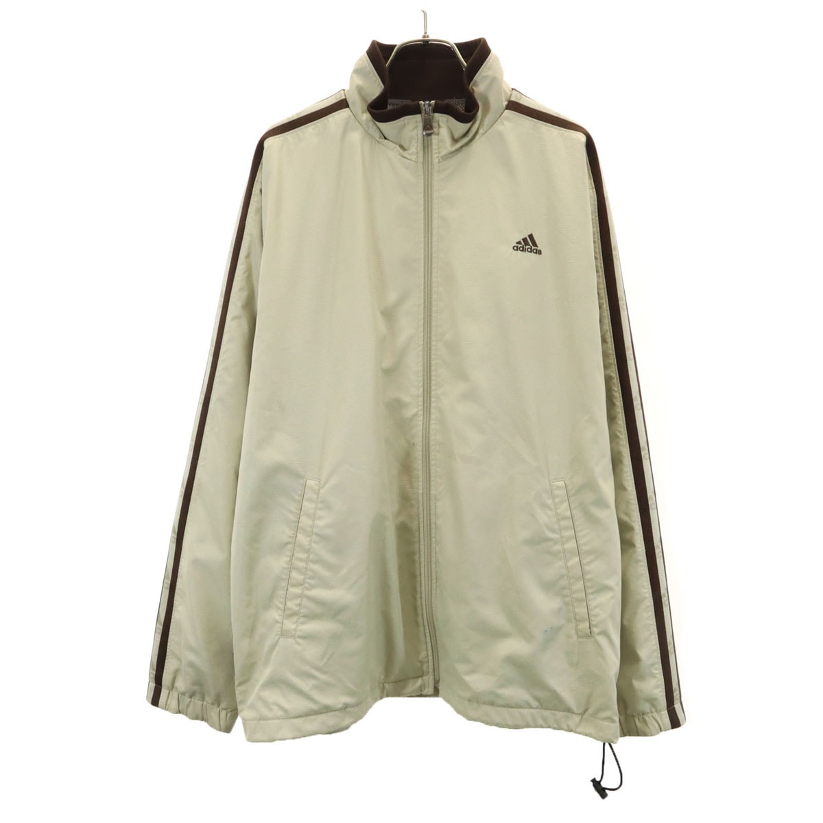 adidas アディダス ウインドブレーカー L ベージュ ジャケット 裏メッシュ