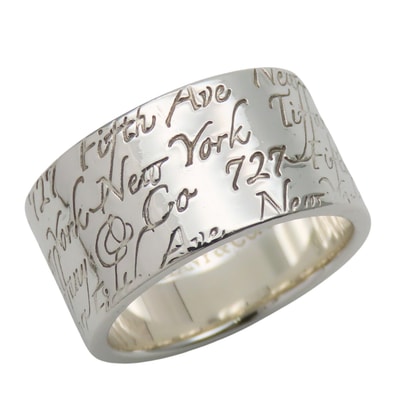 【中古】 ティファニー リング・指輪 ノーツ ワイドニューヨーク シルバー925 約8.0g シルバー アクセサリー レディース 女性 TIFFANY&Co.