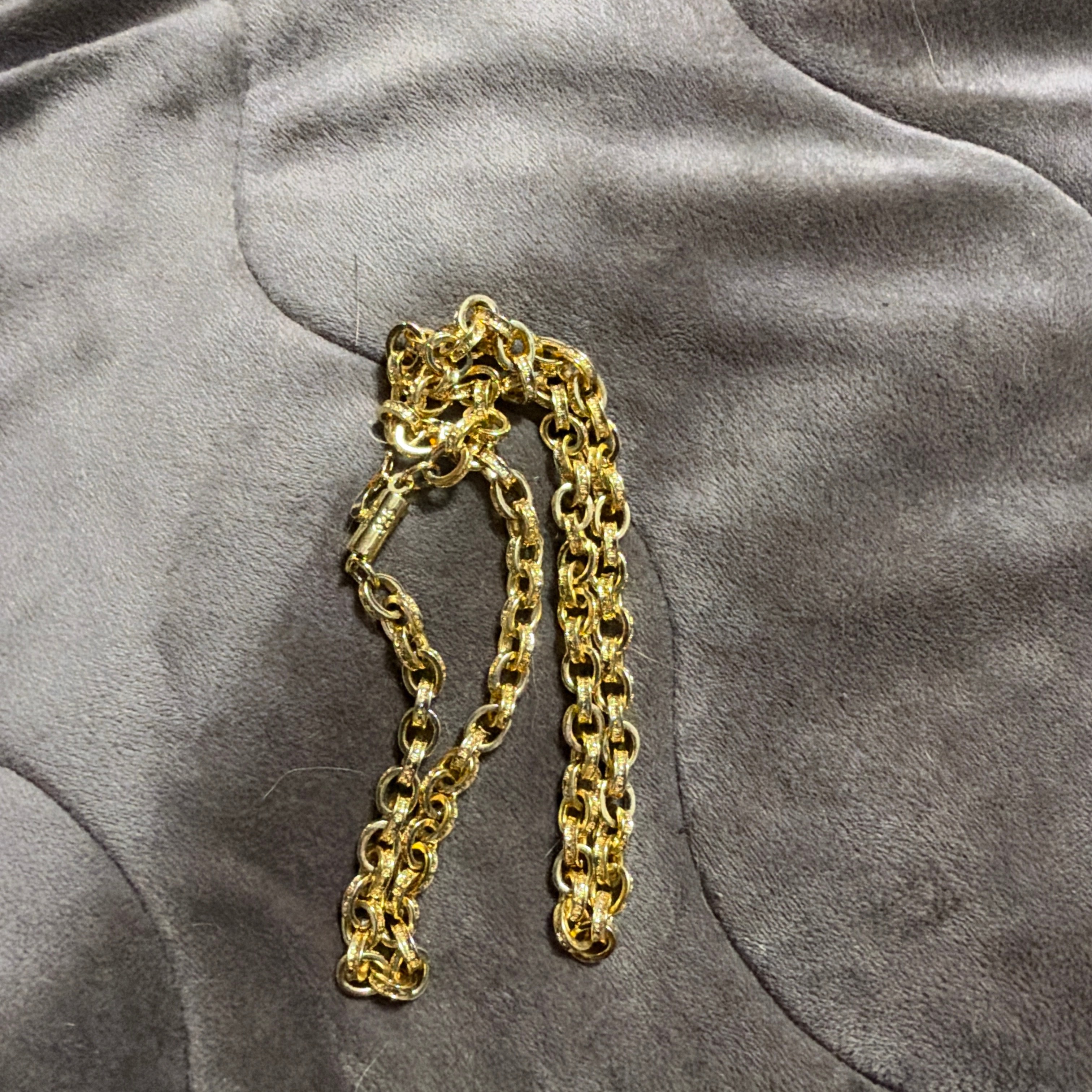 Chrome Hearts 22K Paper Chain Necklace "Yellow Gold"