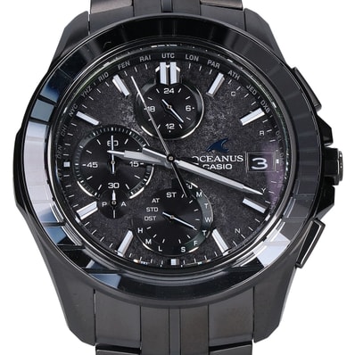 カシオ 新品同様 OCW-S7000CN-1AJF オシアナス マンタ CALM NIGHT タフソーラー電波