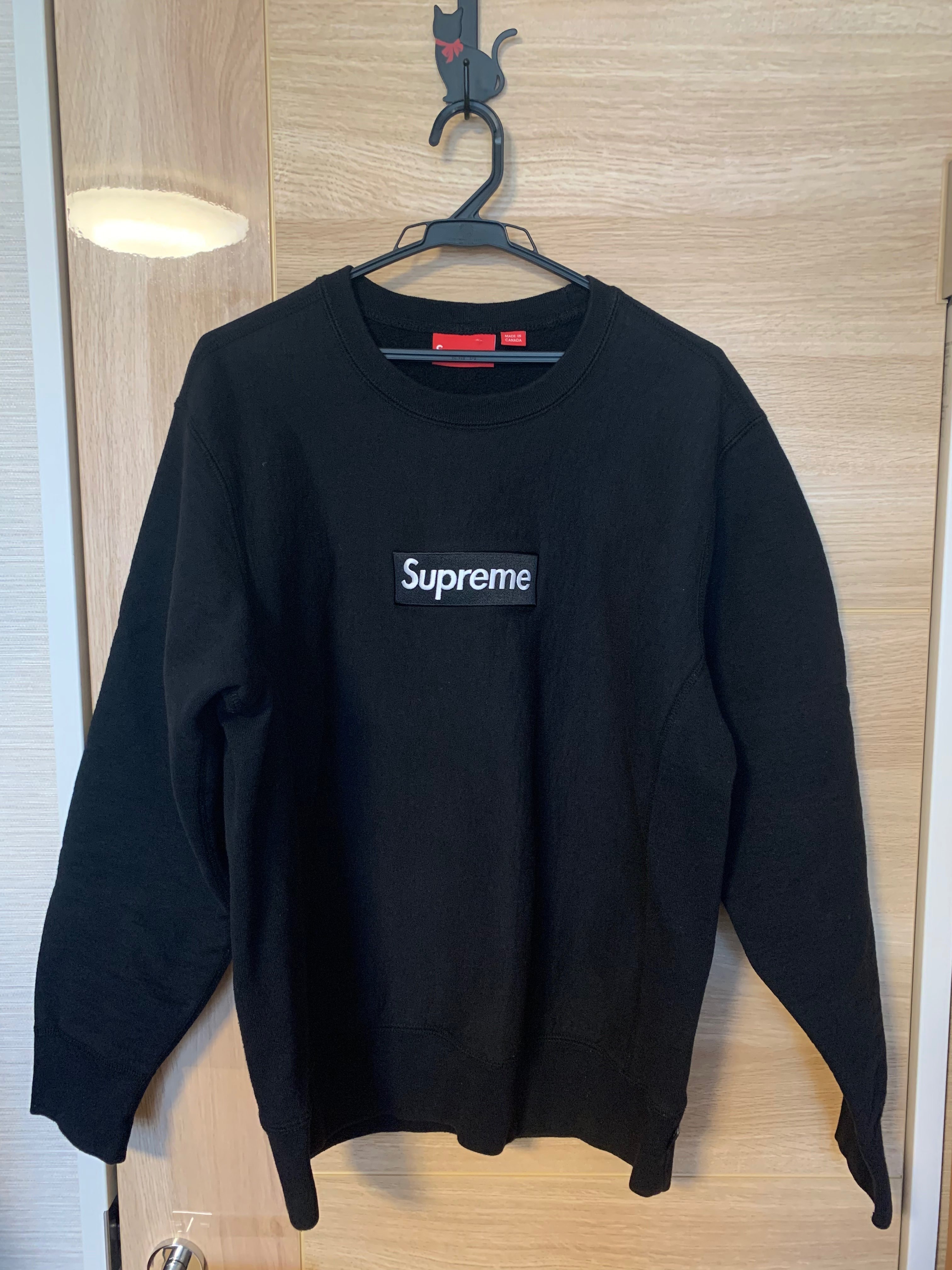 Supreme Box Logo Crewneck Sweatshirt "Black" (18FW)