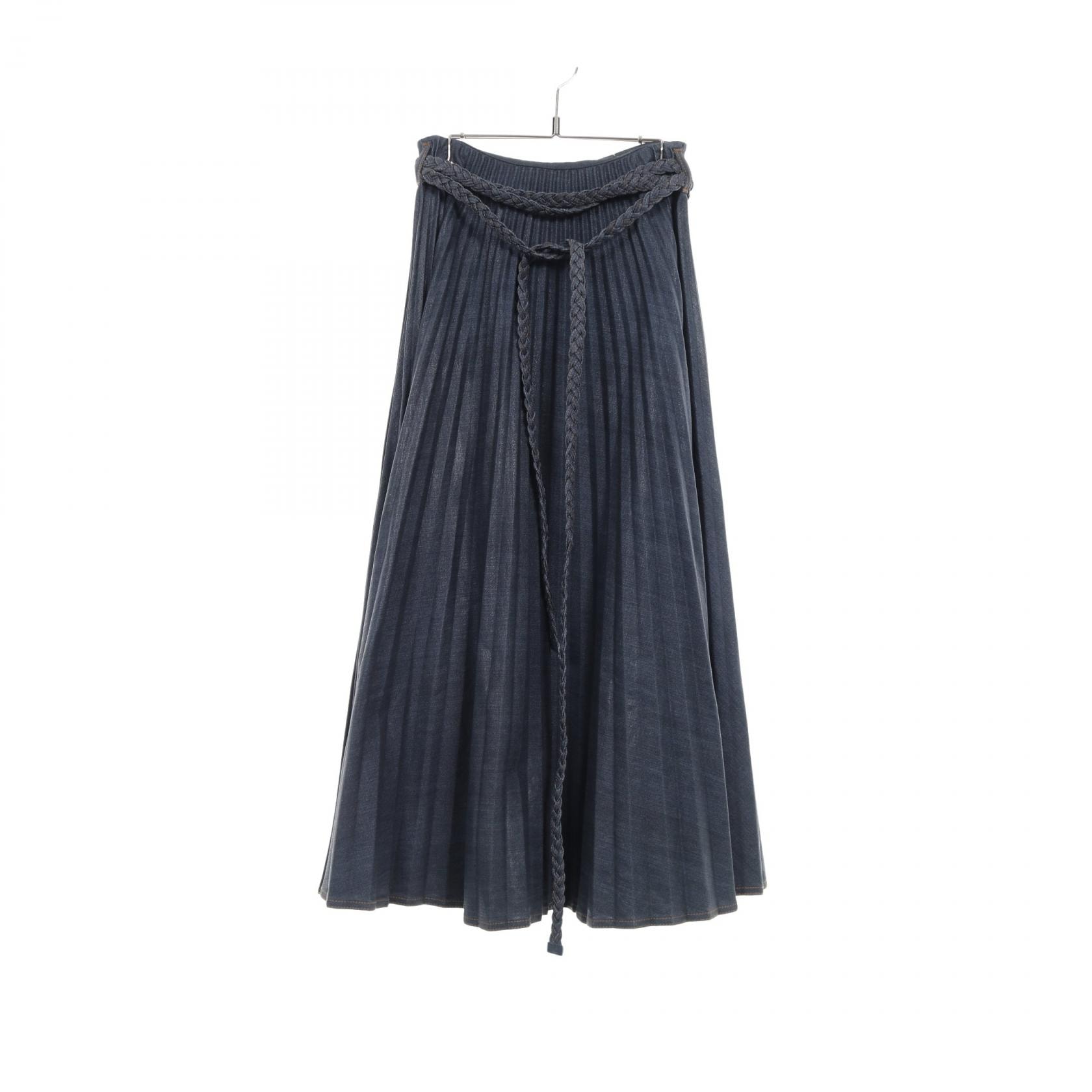 ディオール Dior スカート 衣料品 ボトムス コットン レディース ブルー系 【中古】
