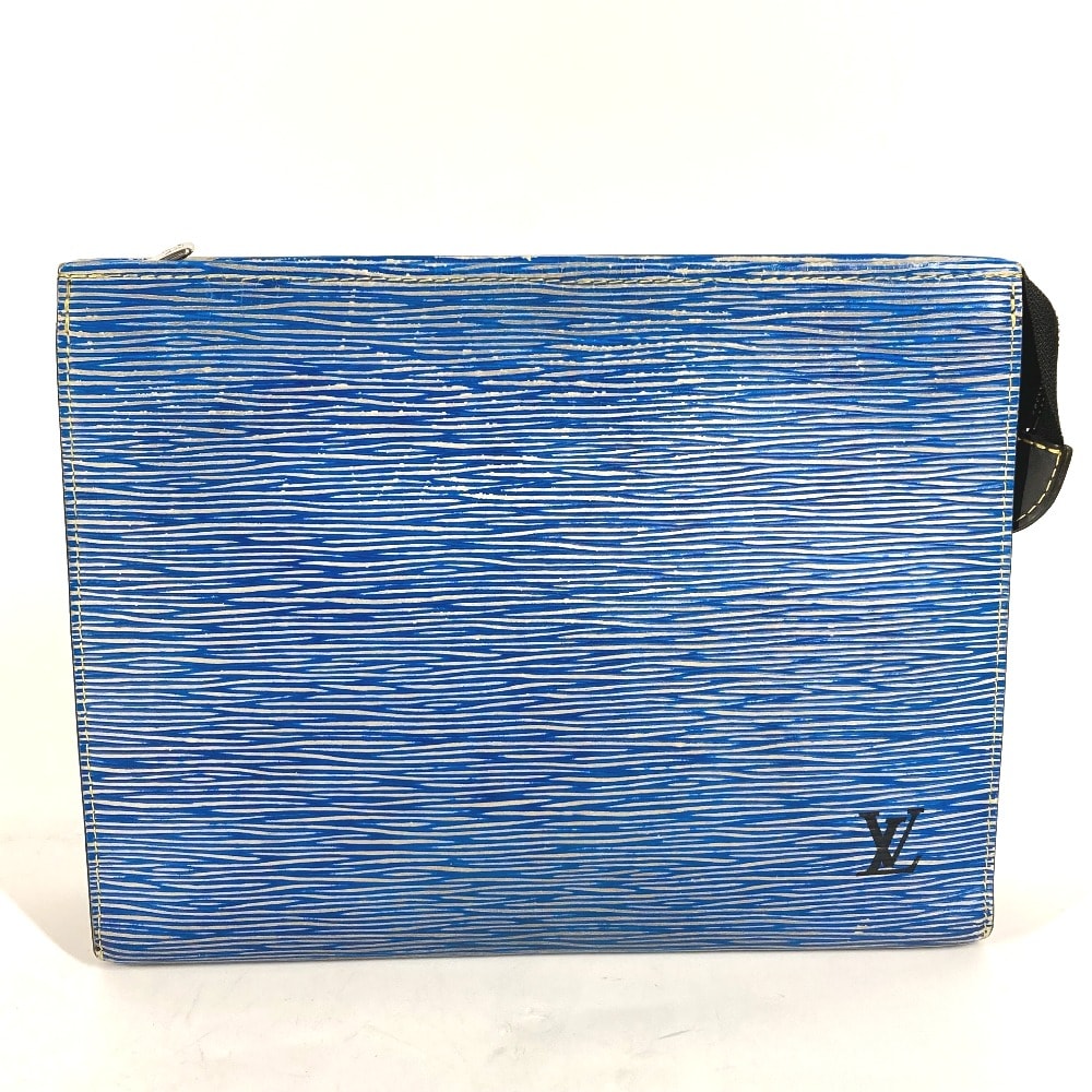 ルイヴィトン LOUIS VUITTON ポッシュ トワレ M54654 エピデニム バッグ カバン ポーチ セカンドバッグ エピレザー ブルー