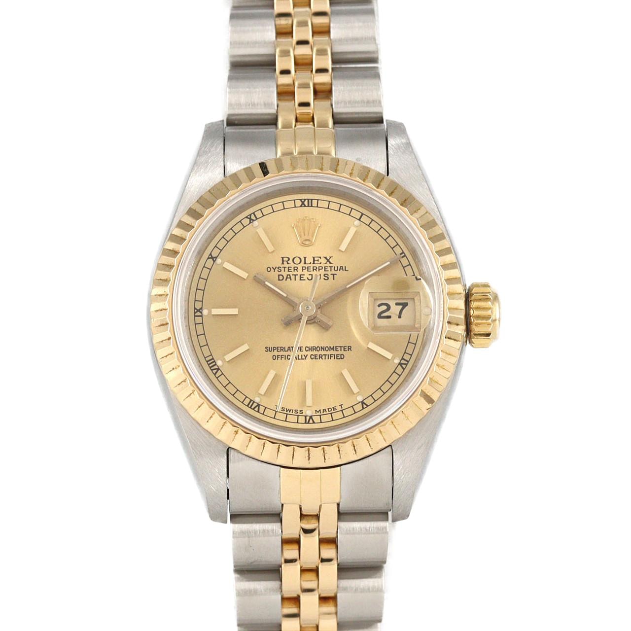 ロレックス デイトジャスト 69173 SSxYG 自動巻 L番