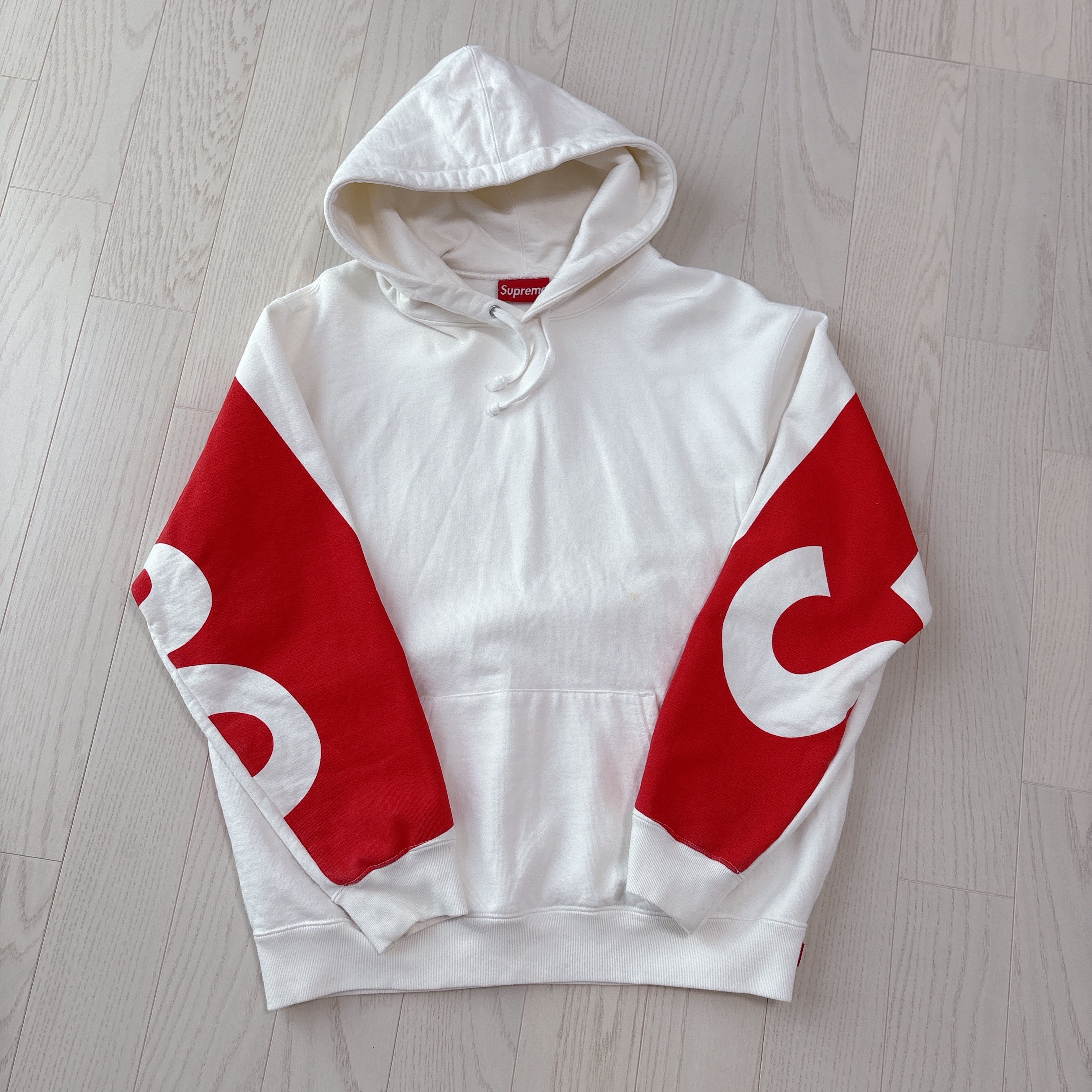 Supreme Big Logo Hooded Sweatshirt "White"