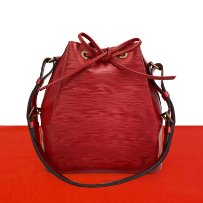 LOUIS VUITTON ルイヴィトン プチ ノエ エピ レザー ショルダーバッグ カスティリアンレッド レッド
34819