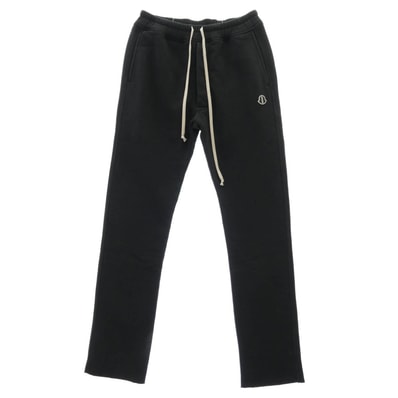 Rick Owens リックオウエンス パンツ 23AW I209N8H00002 x MONCLER モンクレール BERLIN DRAWSTRINGS ベルリン ドローストリング スウェット パンツ ブラック系 M【極上美品】【中古】