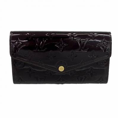 【6dc2717-k】ルイヴィトン 長財布 ヴェルニ ポルトフォイユサラ M90152 アマラント【中古】レディース