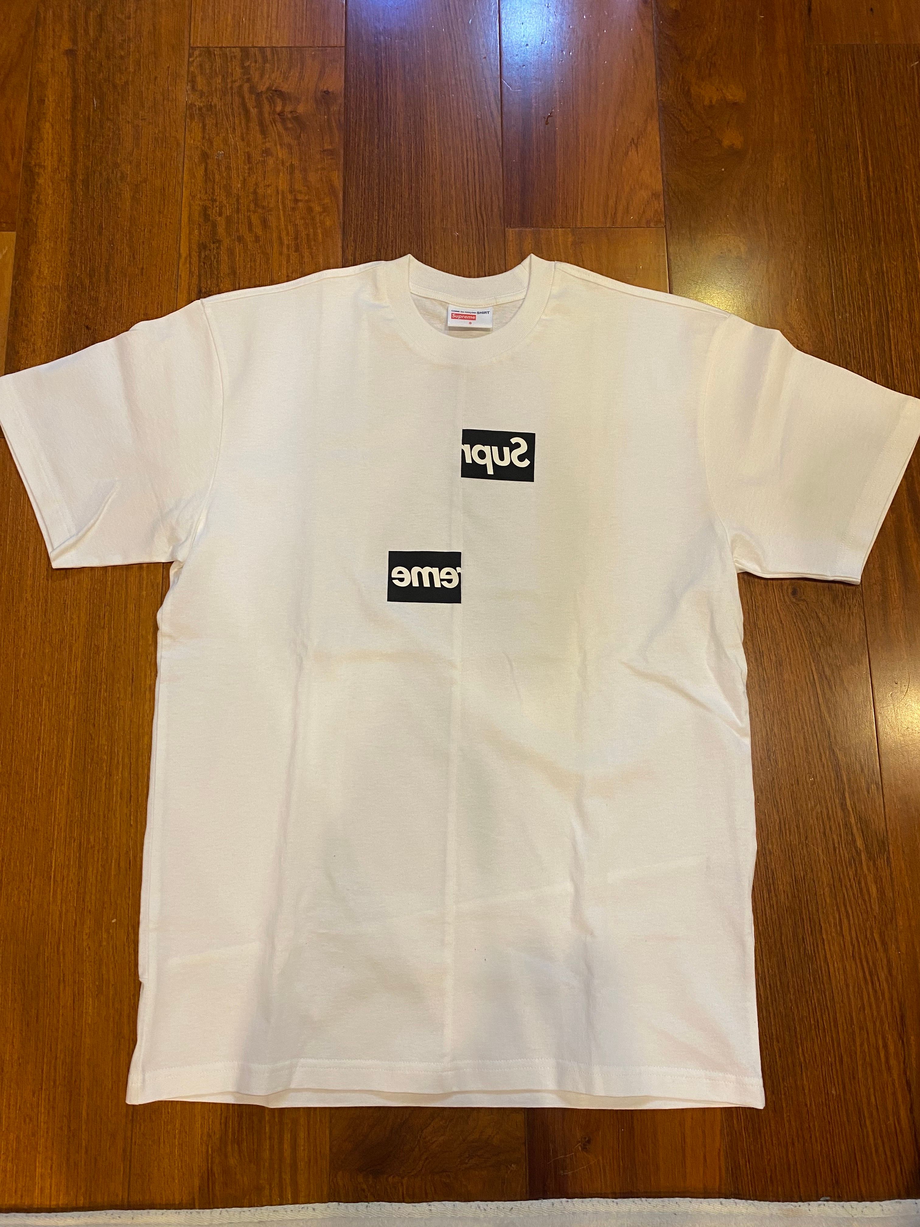 Supreme / Comme des Garçons SHIRT® Split Box Logo Tee "White"
