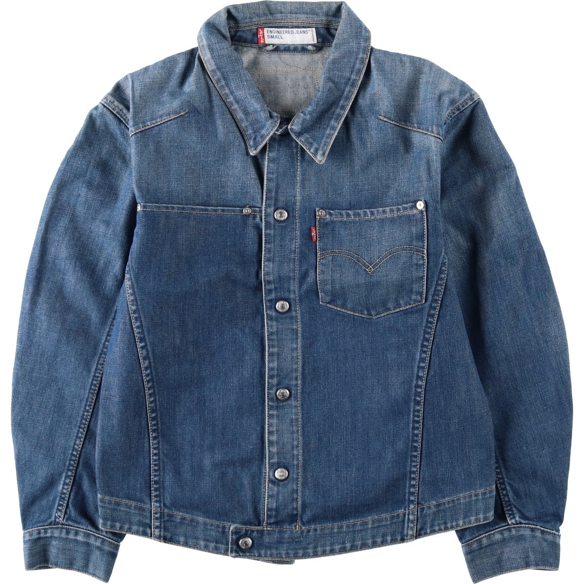 古着 00年代 リーバイス Levi's ENGINEERED エンジニアード ユーロモデル 70100-0853 デニムジャケット メンズS相当/eaa632514