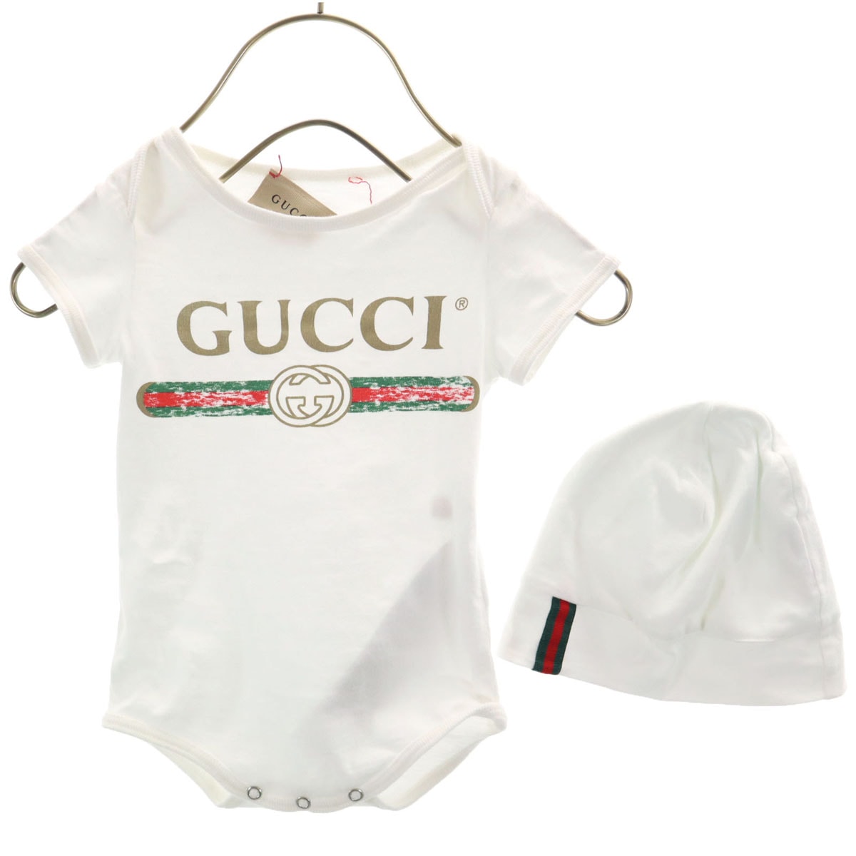 B (目立った傷や汚れなし)】GUCCI グッチ イタリア製 半袖 ロンパース 
