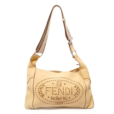 フェンディ FENDI セレリア パンチング ショルダーバッグ【中古】