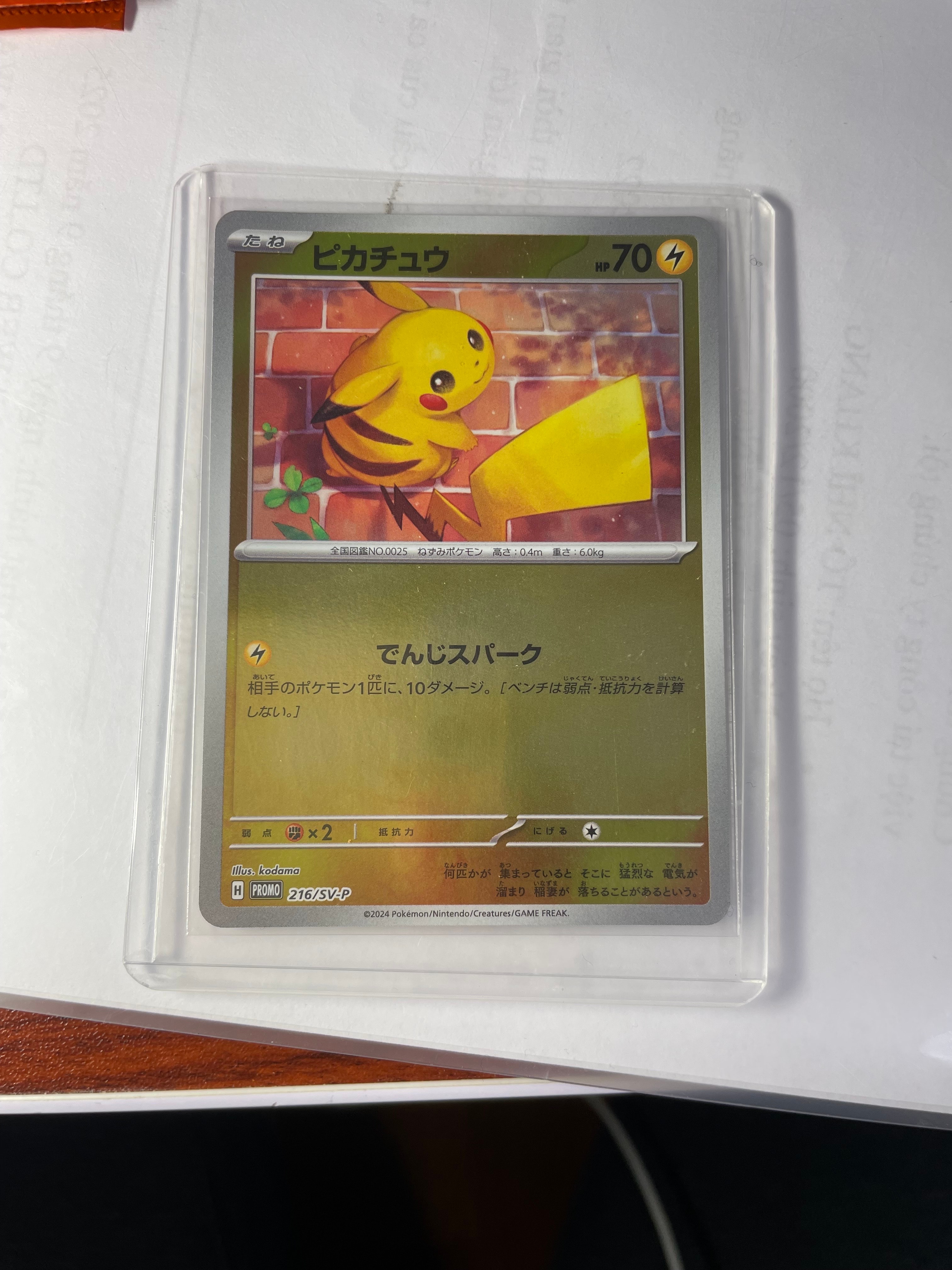 ピカチュウ P [SV-P 216](プロモカードパック「ポケカの夏がキタ!プロモカードGetキャンペーン!」)