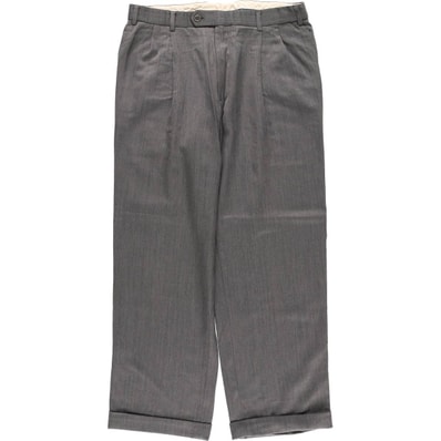 古着 ブルックスブラザーズ Brooks Brothers ツータック ウールパンツ スラックス カナダ製 メンズw34相当/eaa625471