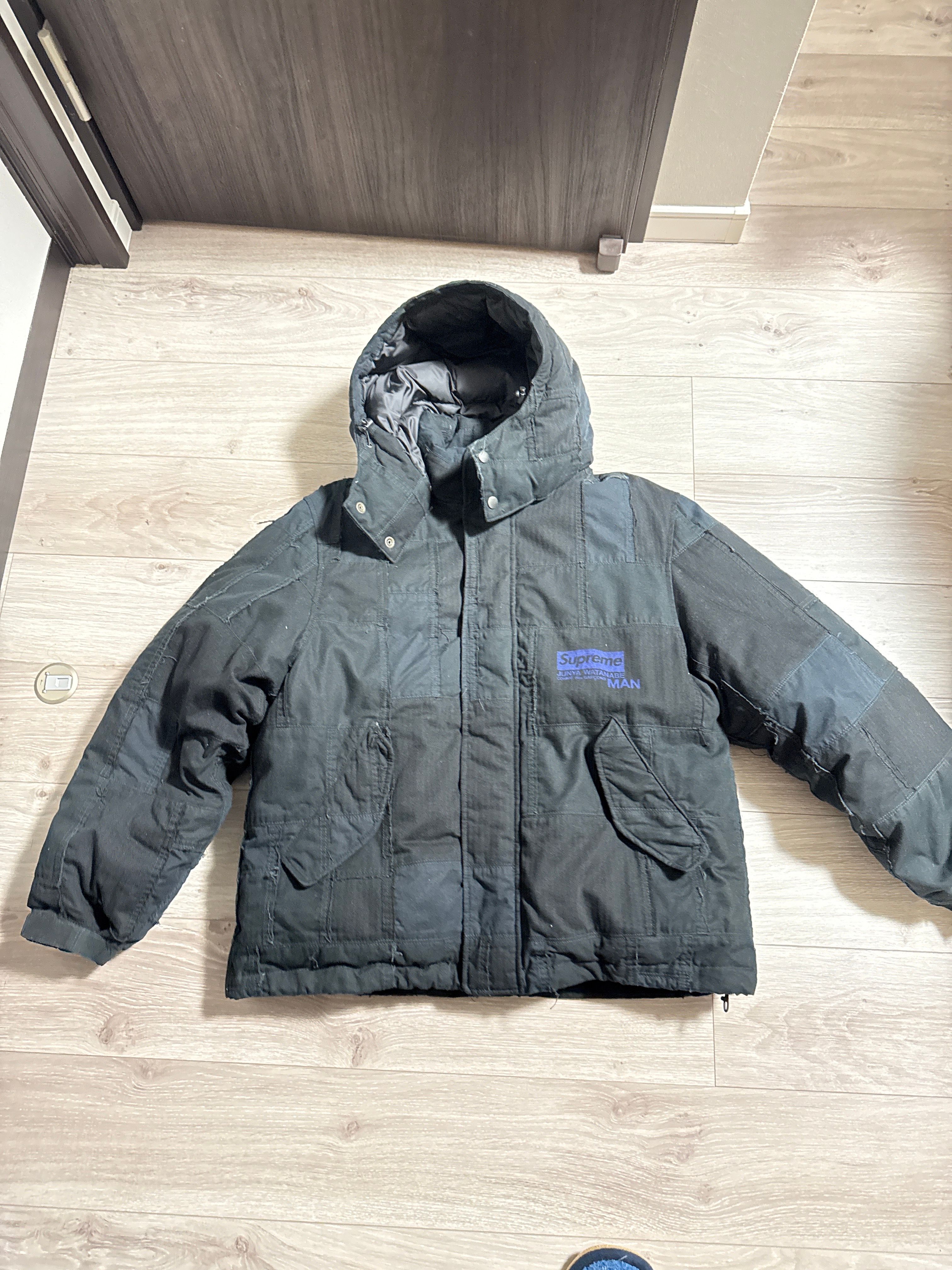 Supreme / JUNYA WATANABE COMME des GARCONS MAN Patchwork Puffy Jacket "Black"