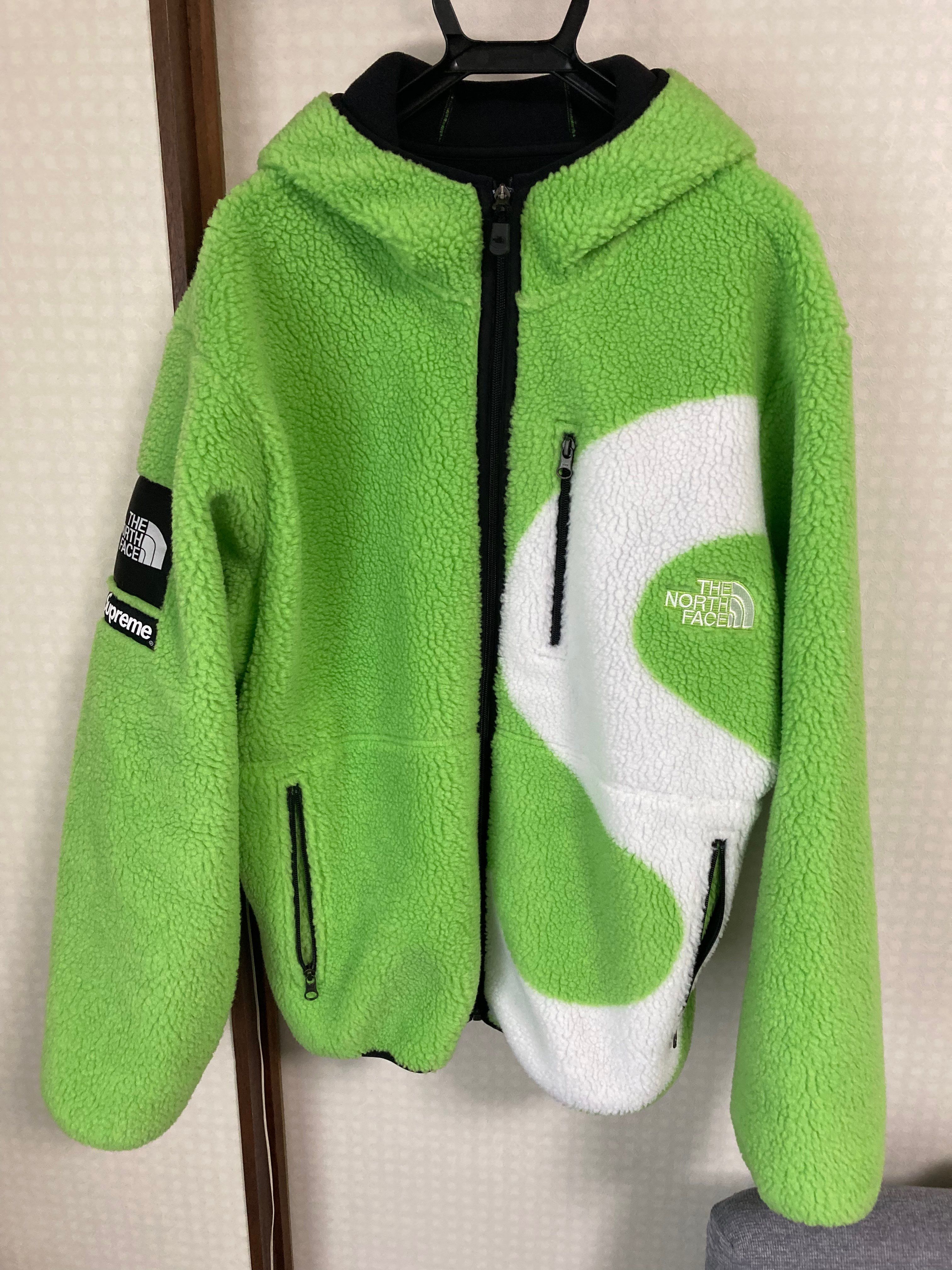 Supreme x The North Face S Logo Hooded Fleece Jacket "Green"