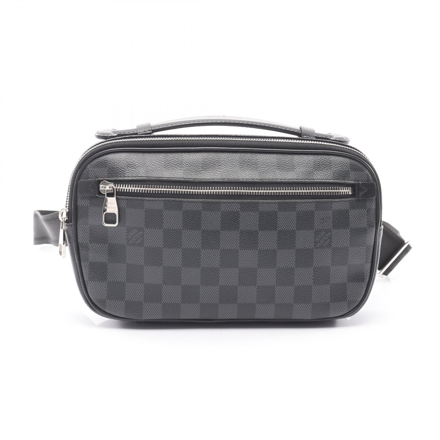 ルイ・ヴィトン LOUIS VUITTON アンブレール ウエストバッグ ボディバッグ バッグ PVCコーティングキャンバス レザー ダミエ・グラフィット メンズ ブラック系 N41289 【中古】