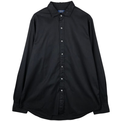 古着 ラルフローレン Ralph Lauren POLO RALPH LAUREN ワイドカラー 長袖 コットンシャツ メンズXL相当/eaa652094