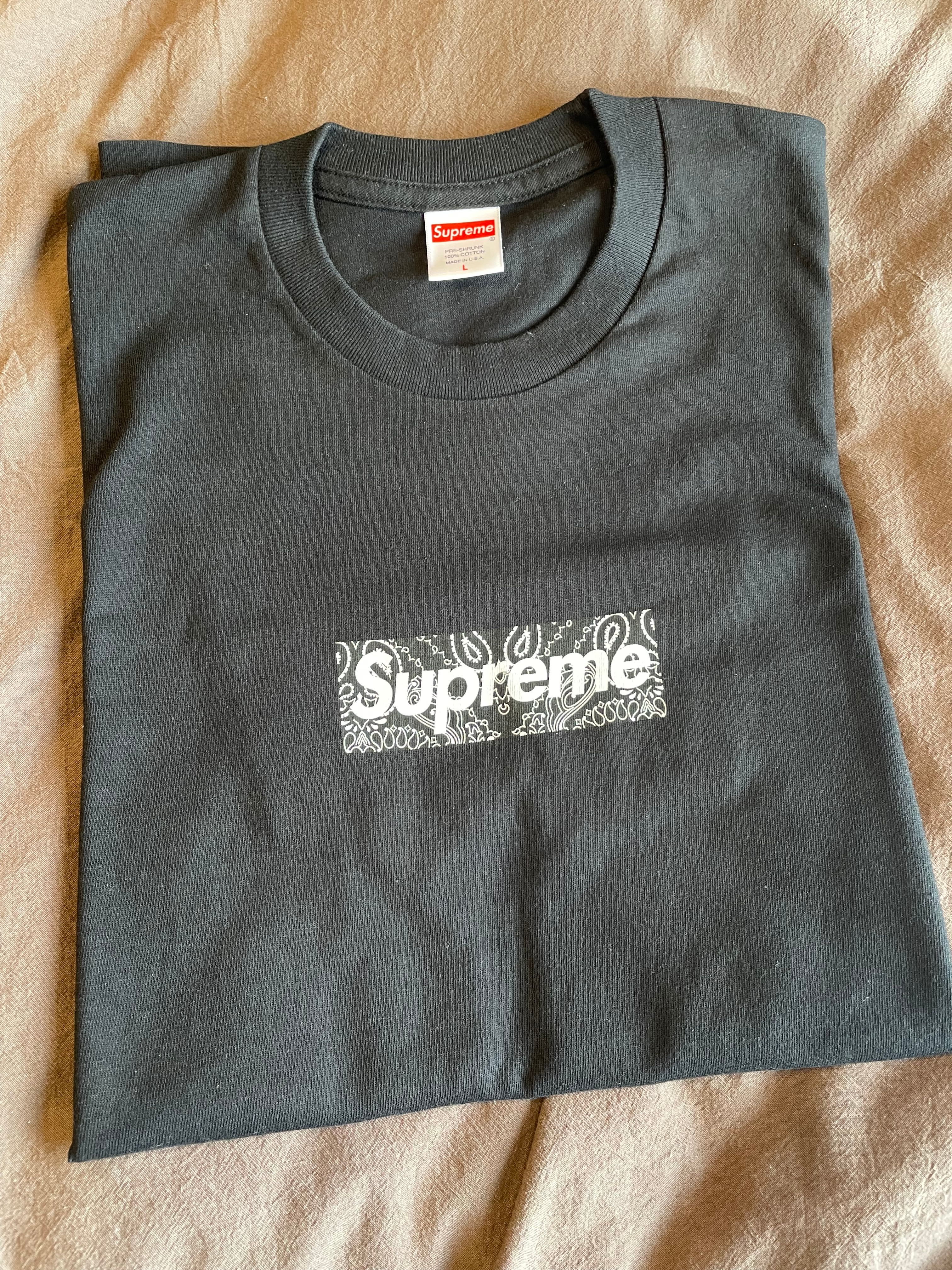 Supreme Bandana Box Logo Tee "Black"