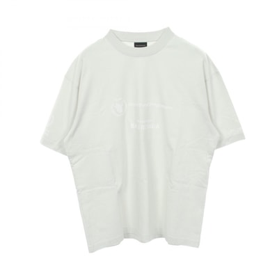 バレンシアガ BALENCIAGA BALENCIAGA × WFP 半袖Tシャツ 衣料品 トップス コットン メンズ レディース ホワイト系 612966 【中古】
