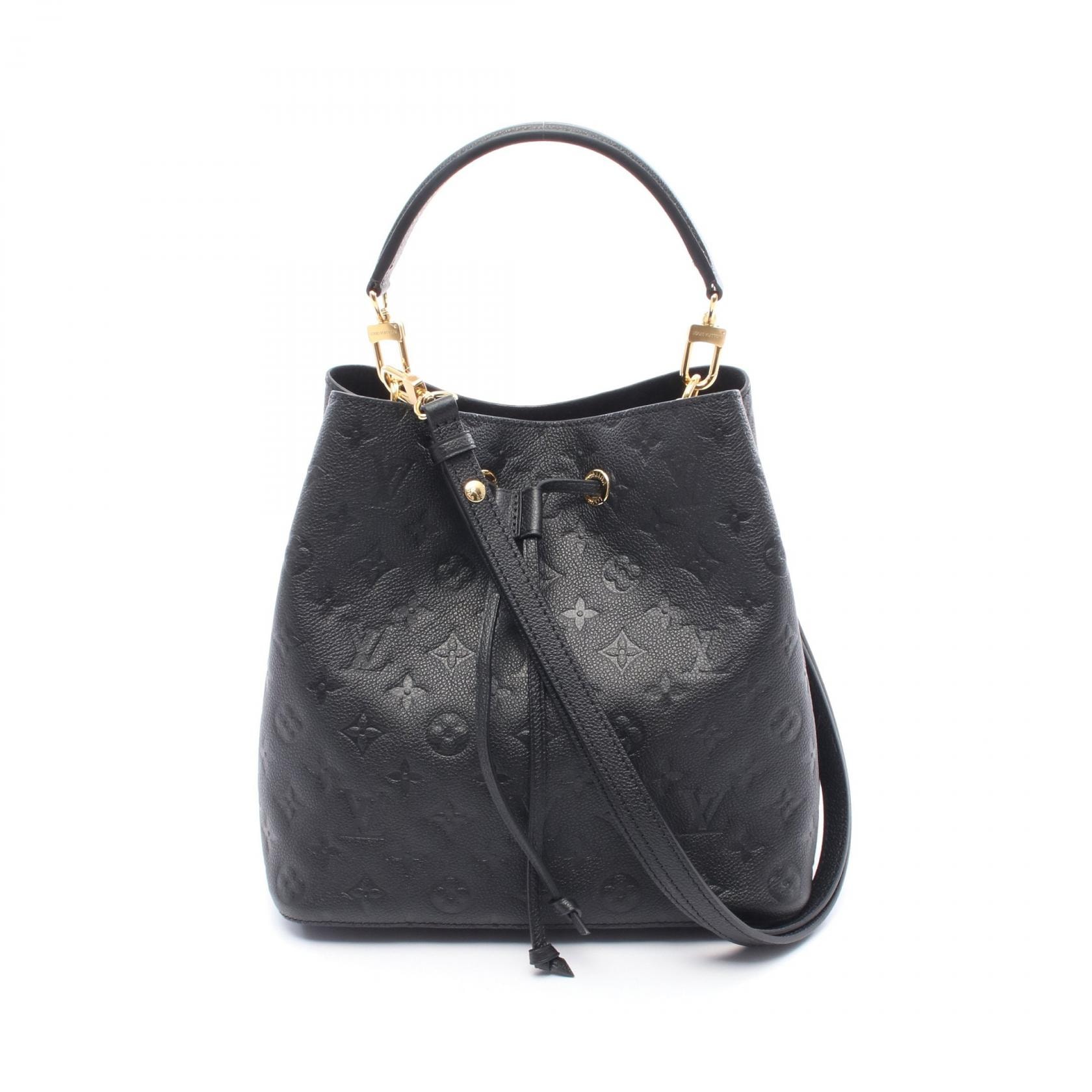 ルイ・ヴィトン LOUIS VUITTON ネオノエ ハンドバッグ バッグ レザー モノグラム・アンプラント ノワール レディース ブラック系 M45256 【中古】