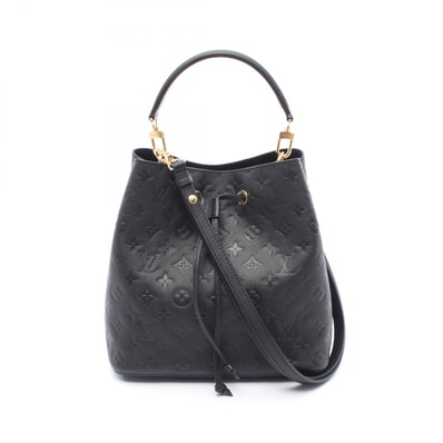 ルイ・ヴィトン LOUIS VUITTON ネオノエ ハンドバッグ バッグ レザー モノグラム・アンプラント ノワール レディース ブラック系 M45256 【中古】