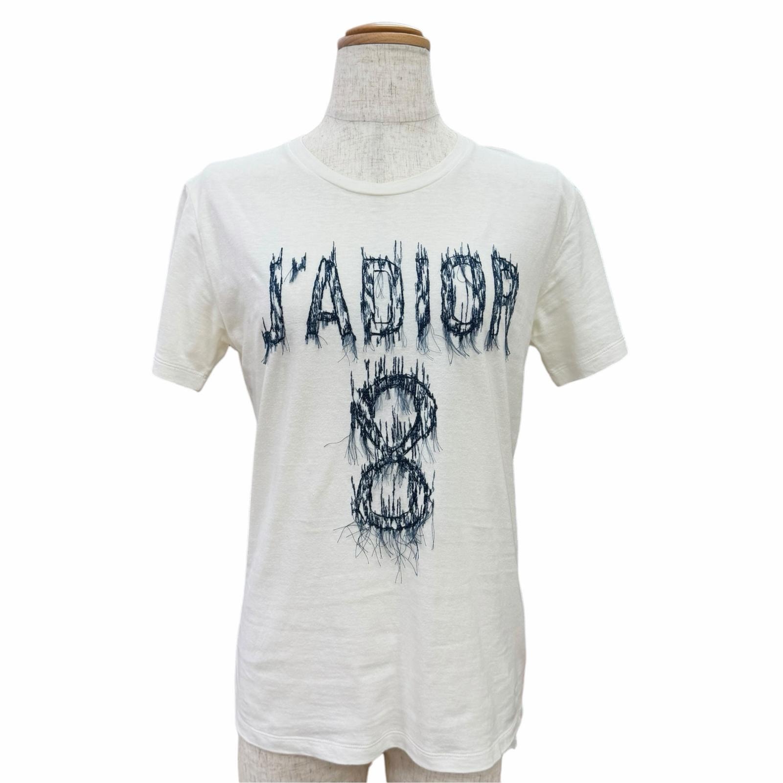 美品 クリスチャンディオール 半袖Tシャツ J'ADIOR 8 XS オフホワイト