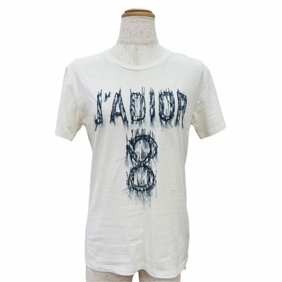 美品 クリスチャンディオール 半袖Tシャツ J'ADIOR 8 XS オフホワイト