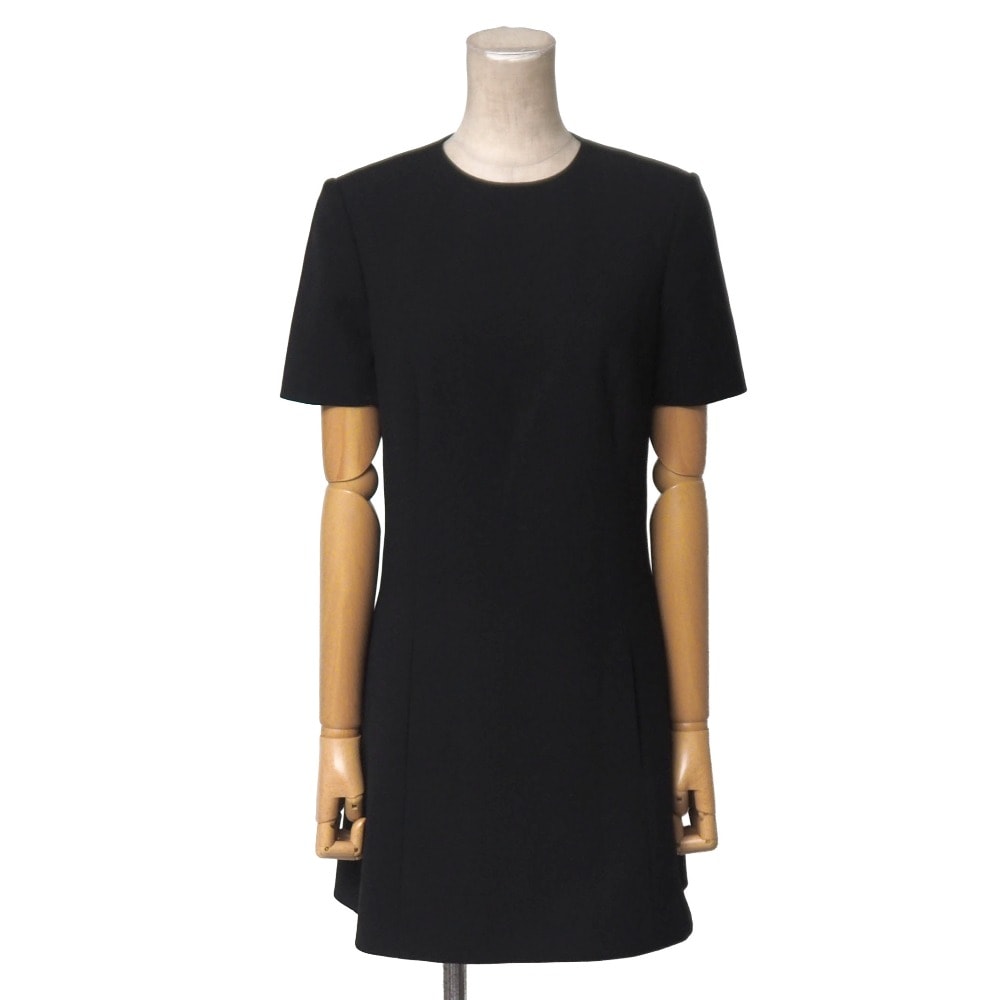 ■美品■SAINT LAURENT PARIS サンローランパリ ワンピース サイズF36 半袖 クルーネック フランス製 ブランド古着【中古】20260729/RB0287