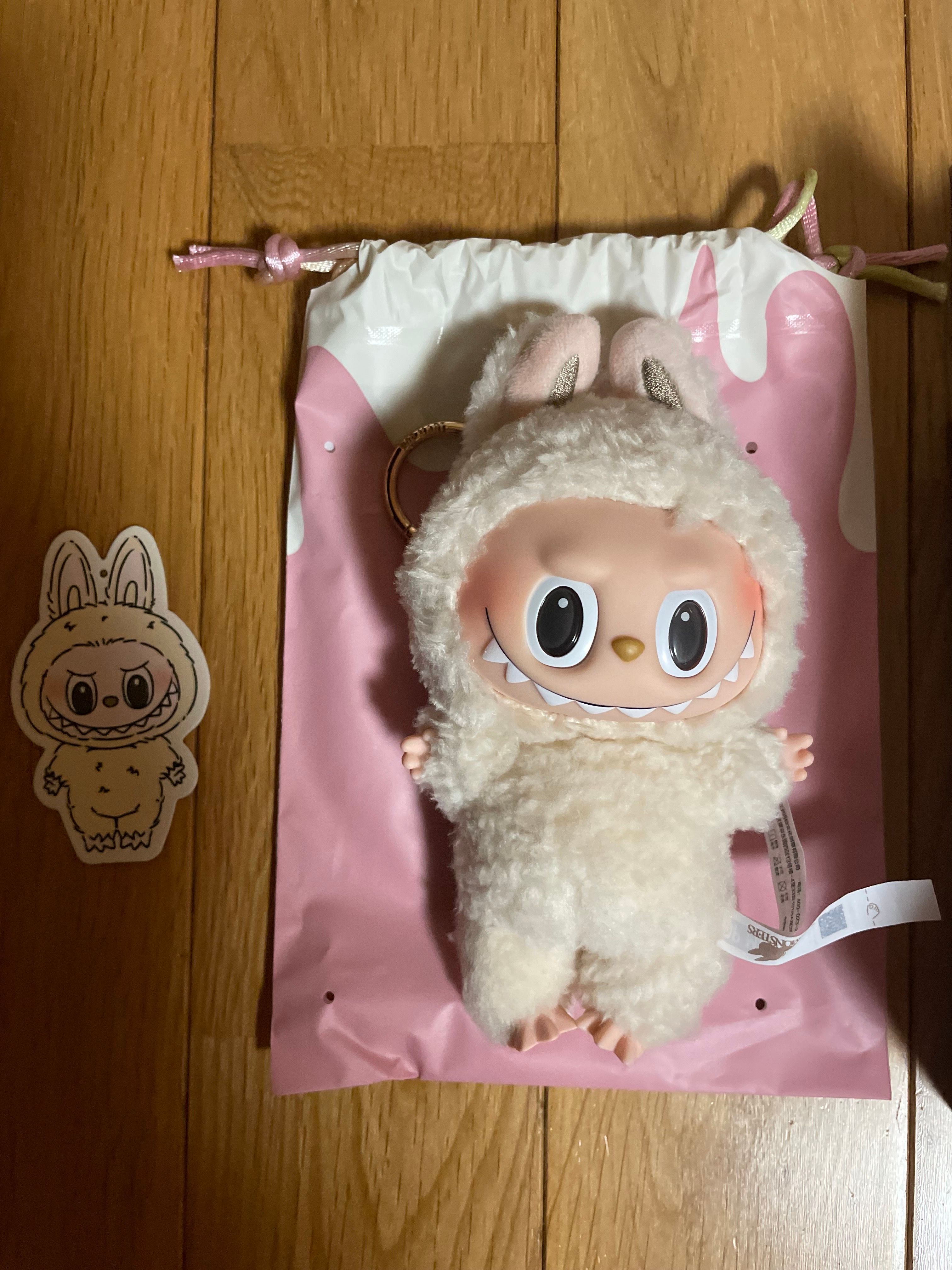 POP MART THE MONSTERS (LABUBU) Exciting Macaron Plush Series SOYMILK