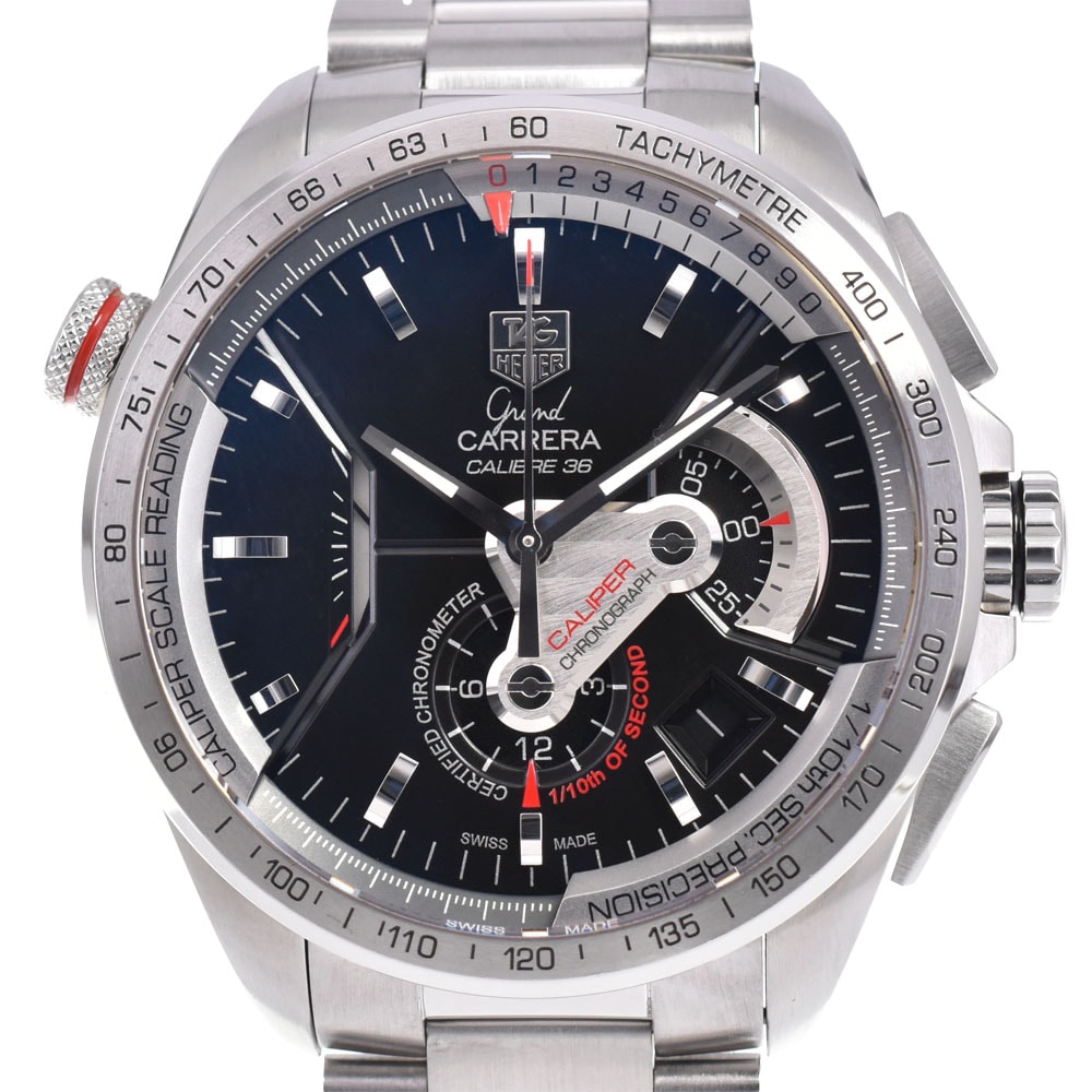 タグホイヤー TAG HEUER CAV5115.BA0902 グランドカレラ キャリバー36 クロノグラフ 自動巻き メンズ 美品 箱・保証書付き B#146753
