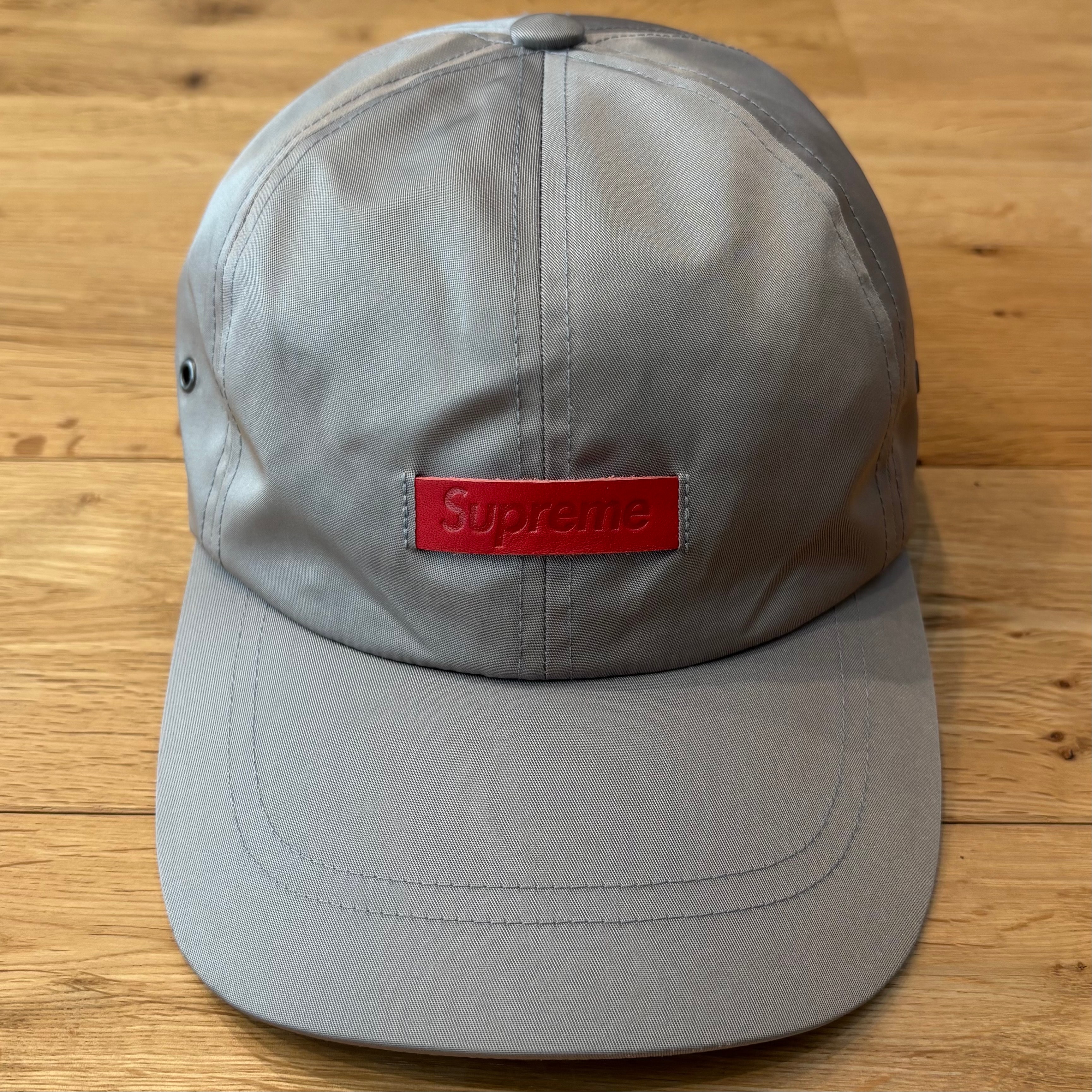 Supreme Leather Patch 6-Panel "Grey"