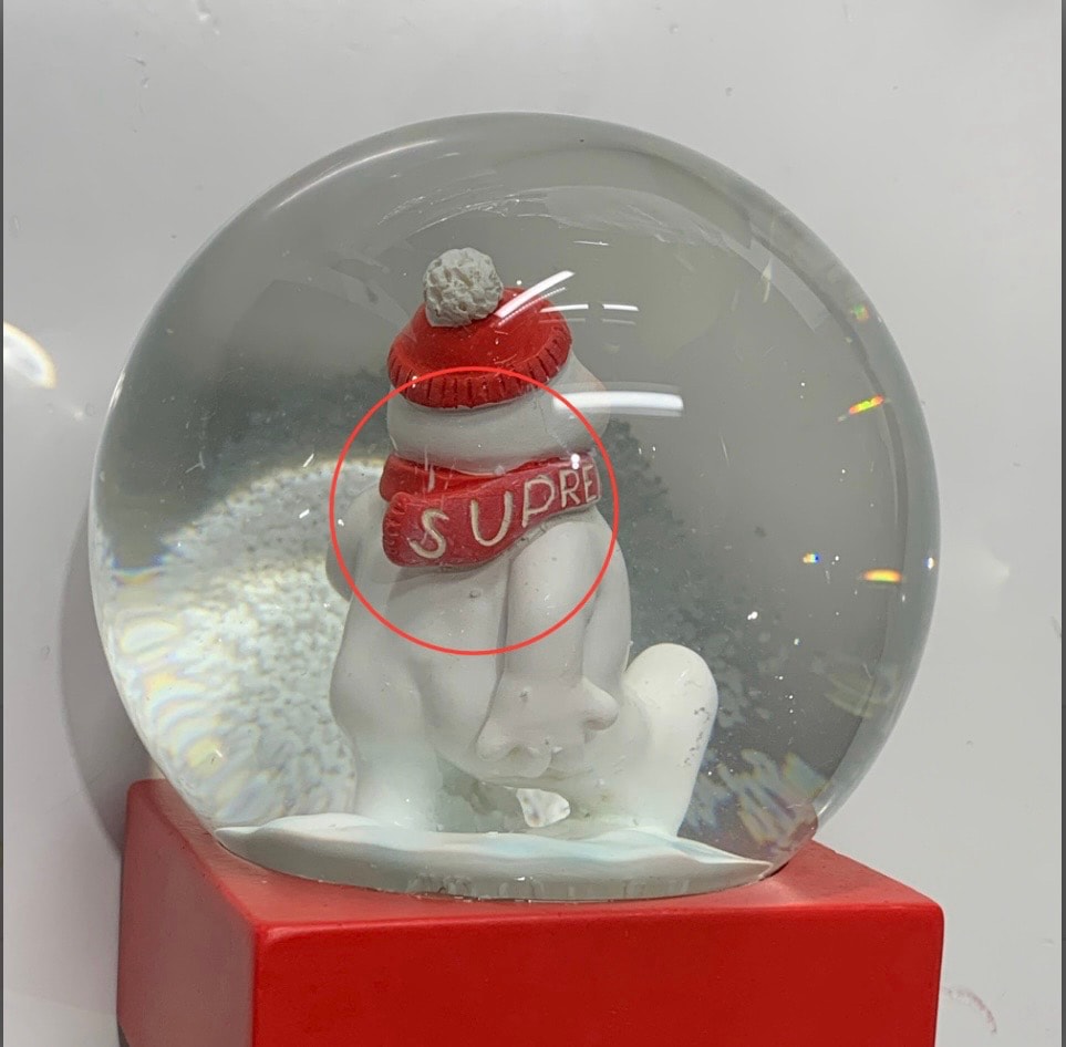 Supreme Snowman Snowglobe "Red"