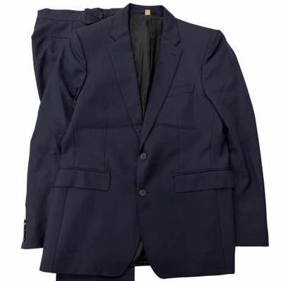 美品 バーバリー スーツ ネイビー メンズ JKT52/PT50 8001230