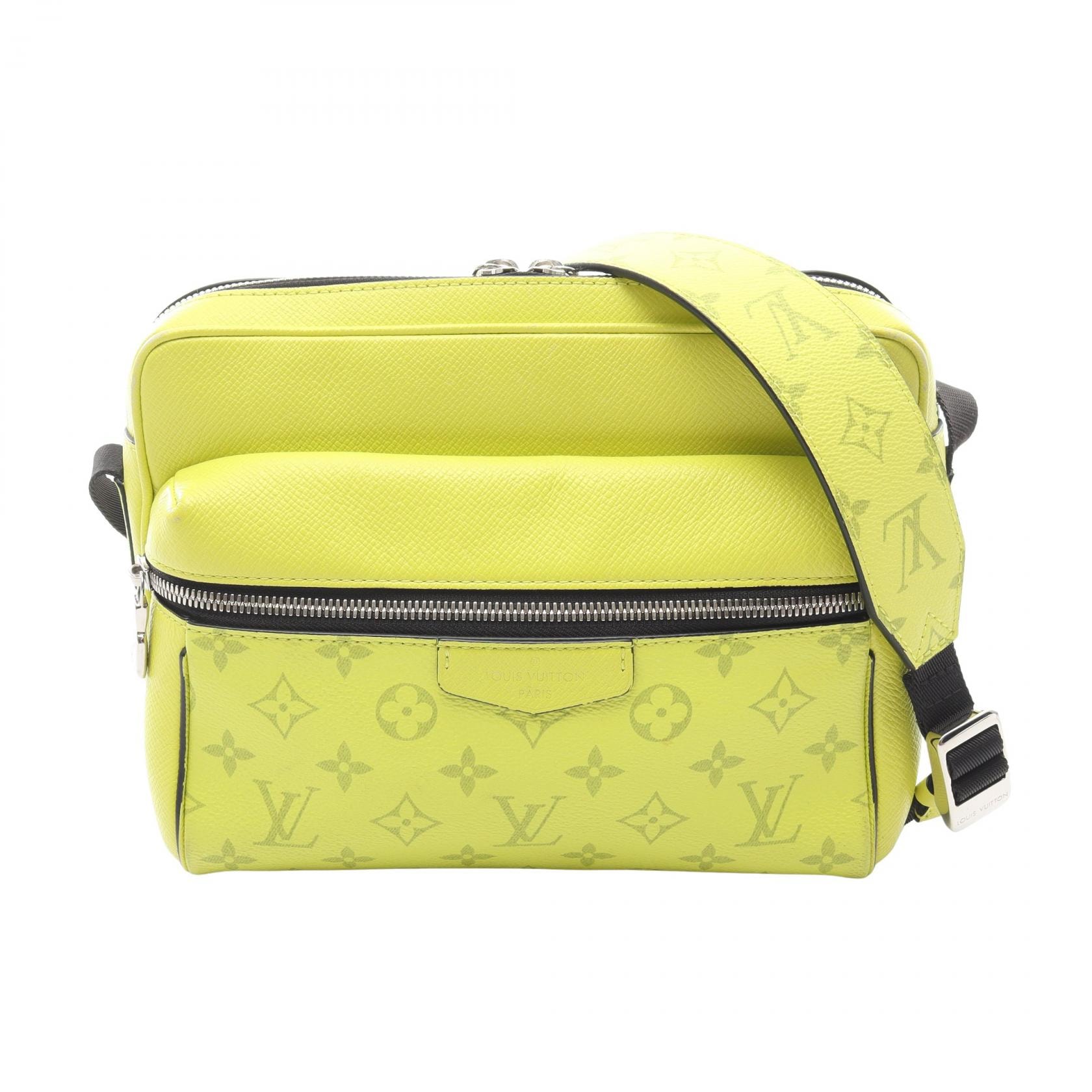ルイ・ヴィトン LOUIS VUITTON アウトドア メッセンジャー PM ショルダーバッグ バッグ PVCコーティングキャンバス レザー タイガラマ ジョーヌ メンズ イエロー系 M30239 【中古】