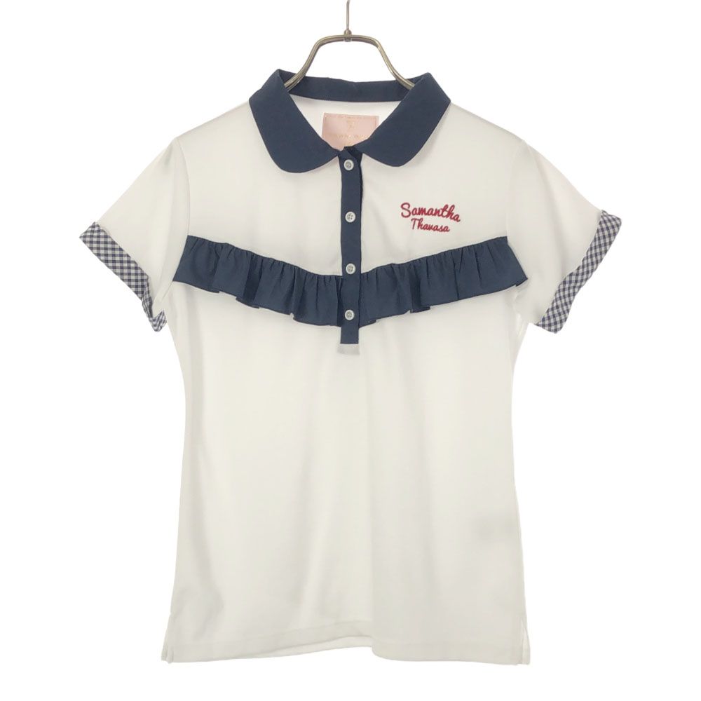 Samantha Thavasa 半袖 フリル ポロシャツ