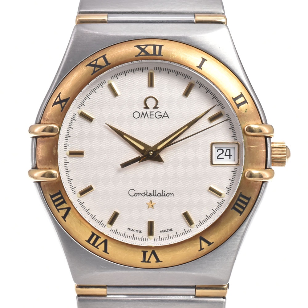 オメガ OMEGA 1312.30 コンステレーション SS/K18YG シルバー クォーツ メンズ 美品 腕時計 I#150610