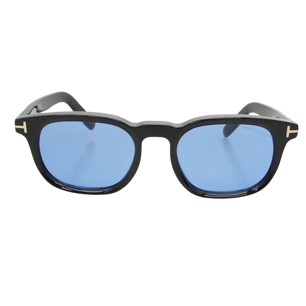 TOM FORD トムフォード TF1122-D スクエア アジアンフィット カラーレンズ アイウェア メガネ サングラス ブラック系 52□20 145【中古】