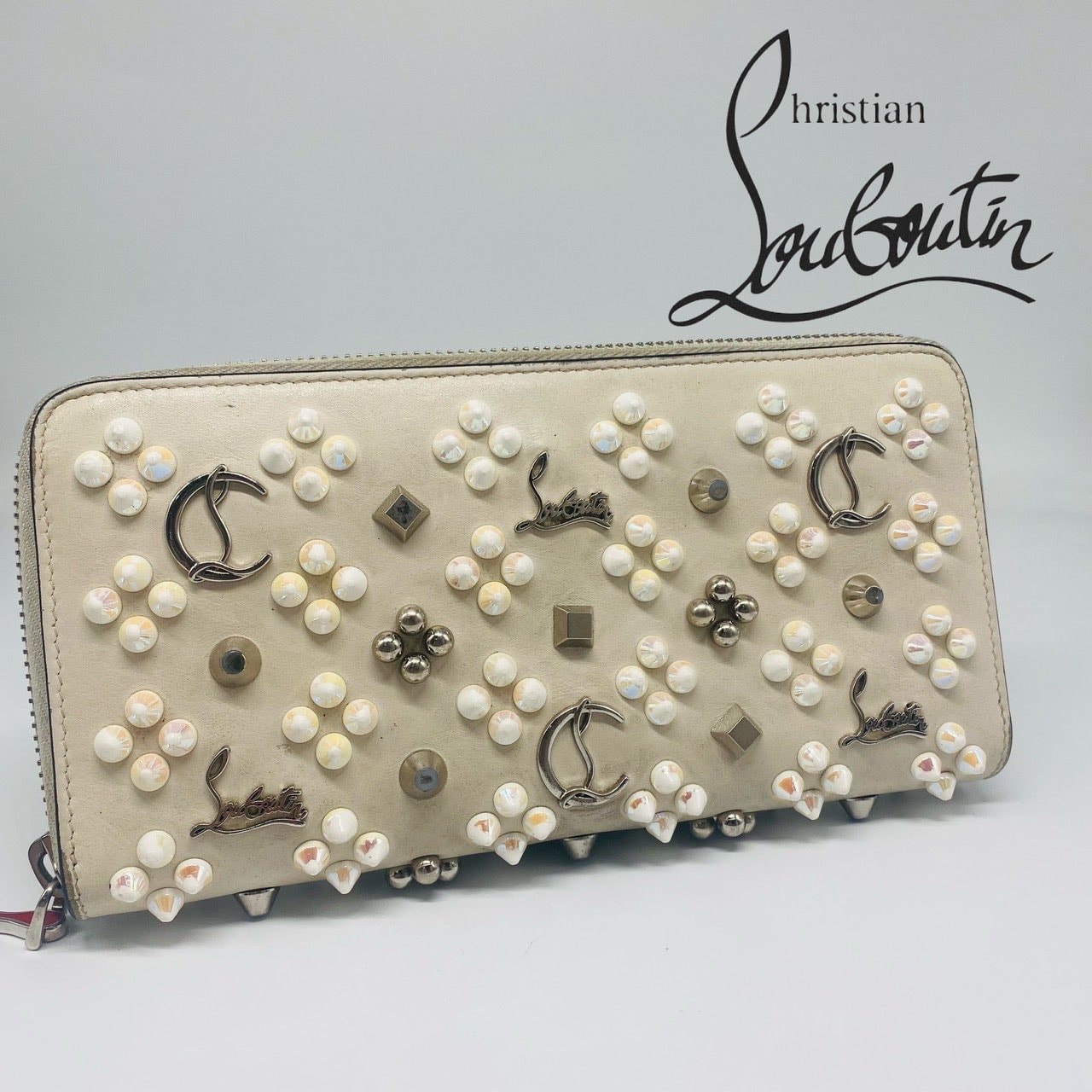 Christian Louboutin Pnettone Wallet "Cream"